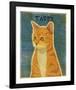 Tabby (orange)-John W^ Golden-Framed Art Print