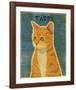Tabby (orange)-John W^ Golden-Framed Art Print