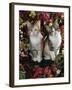 Tabby-Tortoiseshell-And White Kittens, 11-Week Sisters, Among Pink and Yellow Primroses-Jane Burton-Framed Photographic Print