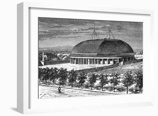Tabernacle of the Grand Temple of the Mormons, USA, 19th Century-E Therond-Framed Giclee Print