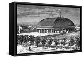 Tabernacle of the Grand Temple of the Mormons, USA, 19th Century-E Therond-Framed Stretched Canvas