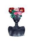 Flower Crown Silhouette II-Tabitha Brown-Art Print