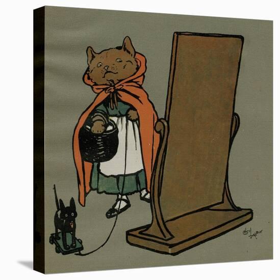 Tabitha Dressed as Red Riding Hood-Cecil Aldin-Stretched Canvas