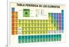 TABLA PERIODICA DE LOS ELEMENTOS (Periodic Table of Elements in Spanish Language) - Chemistry-Alejo Miranda-Framed Art Print