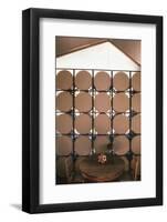 Table Againts a Stack of Barrels in a Geodesic Dome Home, Called 'Zome,' Corrales, NM, 1972-John Dominis-Framed Photographic Print