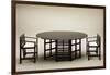 Table and Chairs, 1903-1905-Charles Rennie Mackintosh-Framed Giclee Print