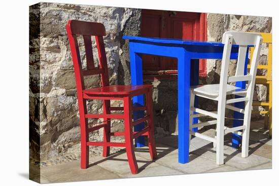 Table and Chairs in Bodrum, Turkey, Anatolia, Asia Minor, Eurasia-Richard-Stretched Canvas