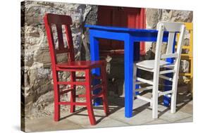 Table and Chairs in Bodrum, Turkey, Anatolia, Asia Minor, Eurasia-Richard-Stretched Canvas