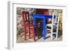 Table and Chairs in Bodrum, Turkey, Anatolia, Asia Minor, Eurasia-Richard-Framed Photographic Print