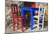 Table and Chairs in Bodrum, Turkey, Anatolia, Asia Minor, Eurasia-Richard-Mounted Photographic Print