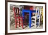 Table and Chairs in Bodrum, Turkey, Anatolia, Asia Minor, Eurasia-Richard-Framed Photographic Print