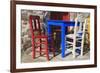 Table and Chairs in Bodrum, Turkey, Anatolia, Asia Minor, Eurasia-Richard-Framed Photographic Print