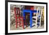 Table and Chairs in Bodrum, Turkey, Anatolia, Asia Minor, Eurasia-Richard-Framed Photographic Print