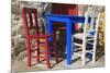 Table and Chairs in Bodrum, Turkey, Anatolia, Asia Minor, Eurasia-Richard-Mounted Photographic Print