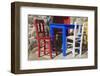 Table and Chairs in Bodrum, Turkey, Anatolia, Asia Minor, Eurasia-Richard-Framed Photographic Print