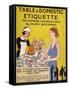 Table and Domestic Etiquette, UK-null-Framed Stretched Canvas