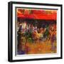 Table at Villefranche-Peter Graham-Framed Premium Giclee Print