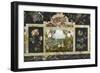 Table avec plateau de mosaïques de pierre dure-null-Framed Giclee Print