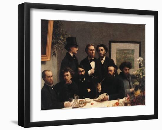 Table Corner (Coin De Table)-Henri Fantin-Latour-Framed Giclee Print