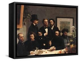 Table Corner (Coin De Table)-Henri Fantin-Latour-Framed Stretched Canvas