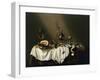 Table De Banquet Avec Jambon  (Banquet Piece with Ham) Peinture De Willem Claesz (Claeszoon) Heda-Willem Claesz Heda-Framed Giclee Print