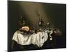 Table De Banquet Avec Jambon  (Banquet Piece with Ham) Peinture De Willem Claesz (Claeszoon) Heda-Willem Claesz Heda-Mounted Giclee Print