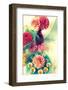 Table Decoration, Coloured Blossoms and Water Bowl-Alaya Gadeh-Framed Photographic Print