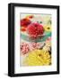 Table Decoration, Coloured Blossoms and Water Bowl-Alaya Gadeh-Framed Photographic Print