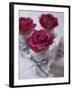 Table Decoration of Red Roses in Glasses-Michael Paul-Framed Photographic Print