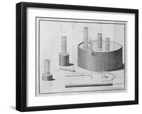 Table from First Volume of Experiments and Observations on Different Kinds of Air-null-Framed Giclee Print