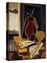 Table in Front of a Balcony; Table Devant Le Balcon, 1926-Louis Marcoussis-Stretched Canvas