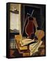 Table in Front of a Balcony; Table Devant Le Balcon, 1926-Louis Marcoussis-Framed Stretched Canvas