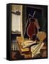 Table in Front of a Balcony; Table Devant Le Balcon, 1926-Louis Marcoussis-Framed Stretched Canvas