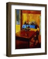 Table in Sorrento-Pam Ingalls-Framed Giclee Print