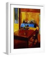 Table in Sorrento-Pam Ingalls-Framed Giclee Print