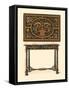 Table inlaid with marquetry., 1905-Shirley Slocombe-Framed Stretched Canvas