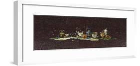 Table Inlaid with Semi-Precious Stones from Design by Antonio Cioci-null-Framed Giclee Print