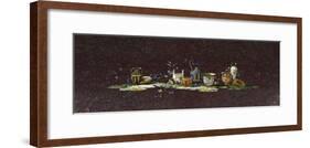 Table Inlaid with Semi-Precious Stones from Design by Antonio Cioci-null-Framed Giclee Print