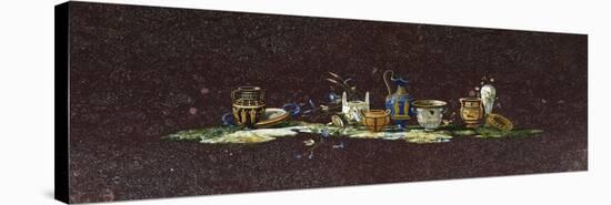 Table Inlaid with Semi-Precious Stones from Design by Antonio Cioci-null-Stretched Canvas