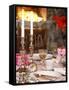 Table Laid for Christmas with Candles-Alena Hrbkova-Framed Stretched Canvas