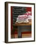 Table Linen: Fabric Napkins on a Pile of Plates-Jan-peter Westermann-Framed Photographic Print