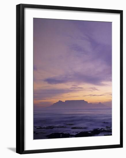 Table Mountain and Cape Town Fr. Bloubergstrand, South Africa-Walter Bibikow-Framed Photographic Print