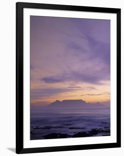 Table Mountain and Cape Town Fr. Bloubergstrand, South Africa-Walter Bibikow-Framed Photographic Print