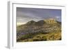 Table Mountain at dawn, Cape Town, Western Cape, South Africa, Africa-Ian Trower-Framed Photographic Print