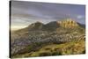 Table Mountain at dawn, Cape Town, Western Cape, South Africa, Africa-Ian Trower-Stretched Canvas