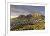 Table Mountain at dawn, Cape Town, Western Cape, South Africa, Africa-Ian Trower-Framed Photographic Print