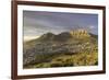 Table Mountain at dawn, Cape Town, Western Cape, South Africa, Africa-Ian Trower-Framed Photographic Print