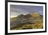 Table Mountain at dawn, Cape Town, Western Cape, South Africa, Africa-Ian Trower-Framed Photographic Print