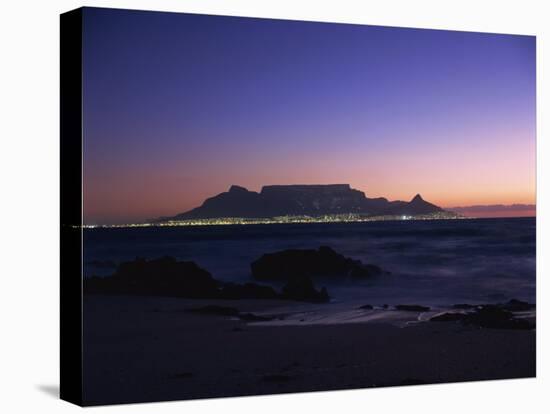 Table Mountain at Dusk, Cape Town, South Africa, Africa-Groenendijk Peter-Stretched Canvas