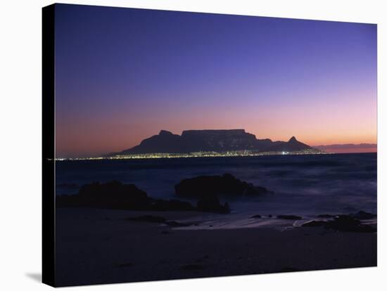 Table Mountain at Dusk, Cape Town, South Africa, Africa-Groenendijk Peter-Stretched Canvas